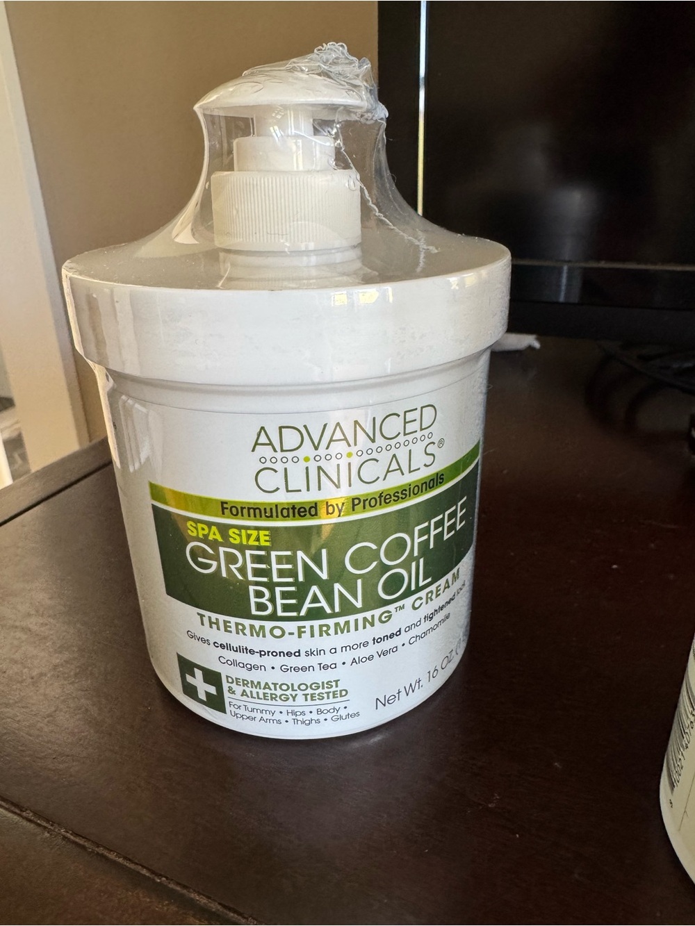 Advanced Clinicals Green Coffee Bean Oil Thermo-Firming Cream - White
